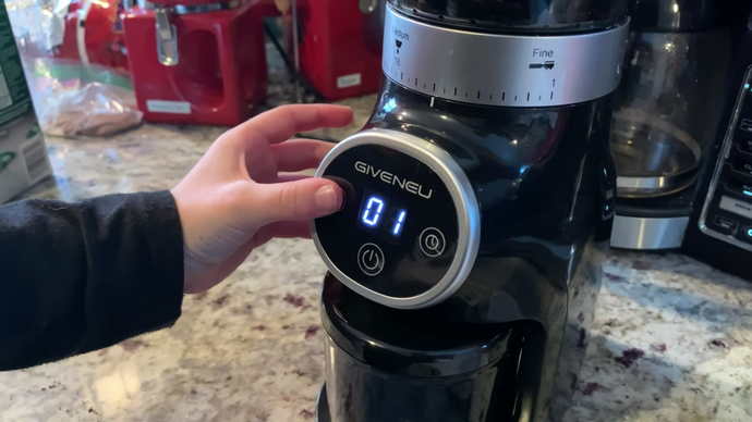 Giveneu conical burr coffee grinder positive new youtube reviews 2020