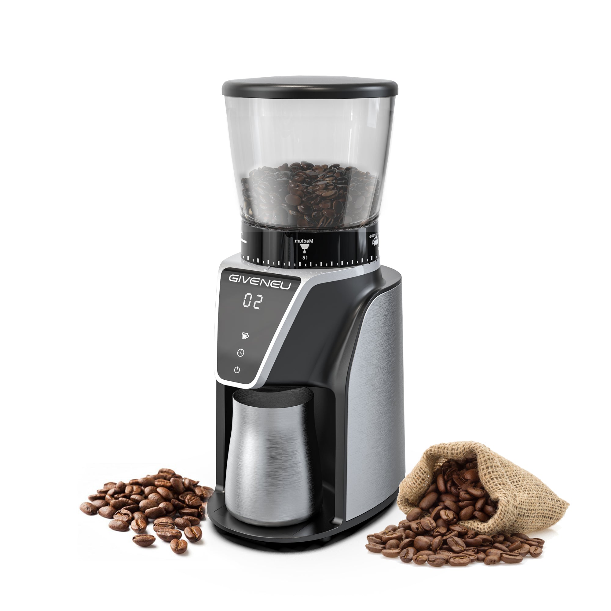 Best Burr Coffee Grinder 2020 digital touchscreen Giveneu™ – GIVENEU